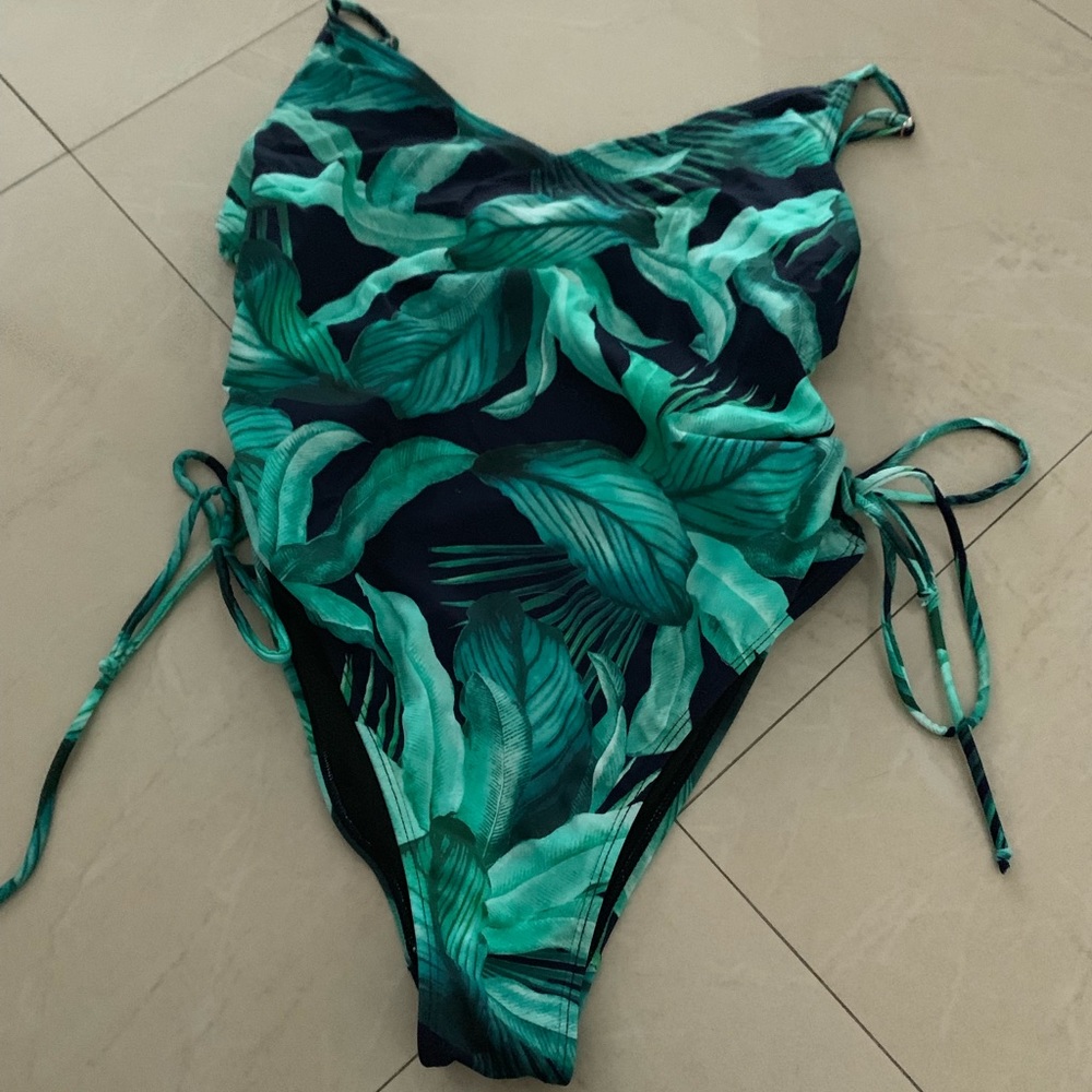 One piece swim suit size large